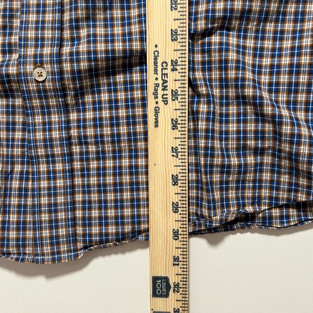Cinch Shirt Long Sleeve Casual Button Down Western Plaid Blue Men's size XL - Picture 4 of 7